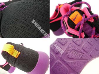 599729-007 Nike Rosherun Black/PInk Power-Bold Berry-Total Orange