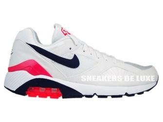 Nike Air Max 180 White/Midnight Navy-Solar Red 310155-105