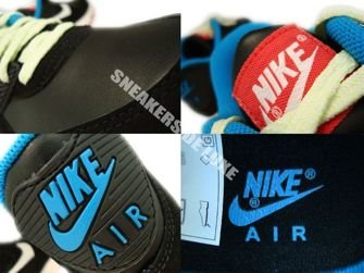 Nike Air Max 90 Black/White-Blue Lacquer Red 307793-026
