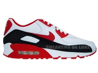 Nike Air Max 90 White/Sport Red-Black 375572-101